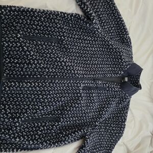 J. Crew Nordic Navy and Gray Sherpa Jacket XXL